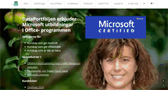 Desktop Screenshot of dataportfoljen.se